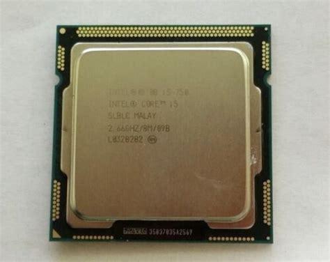 Intel Slblc Core I5 750 266ghz8m09b Socket 1156 Quad Cpu Processor