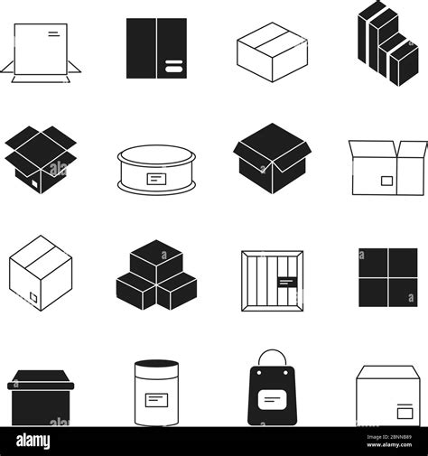 Símbolo De Caja De Cartón Imágenes Vectoriales De Stock Alamy