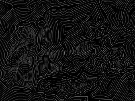 Black Background Of The Topographic Map Topographic Map White Lines