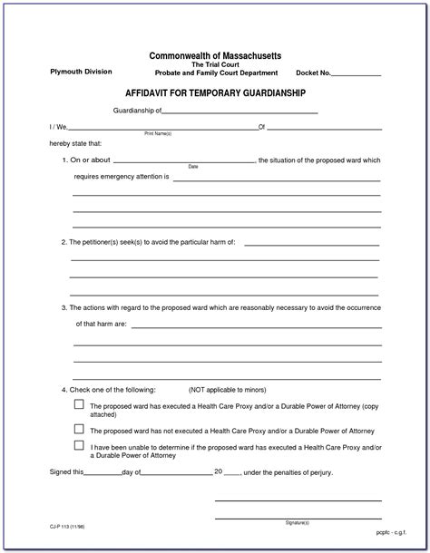Printable Emergency Custody Forms Printable Forms Free Online