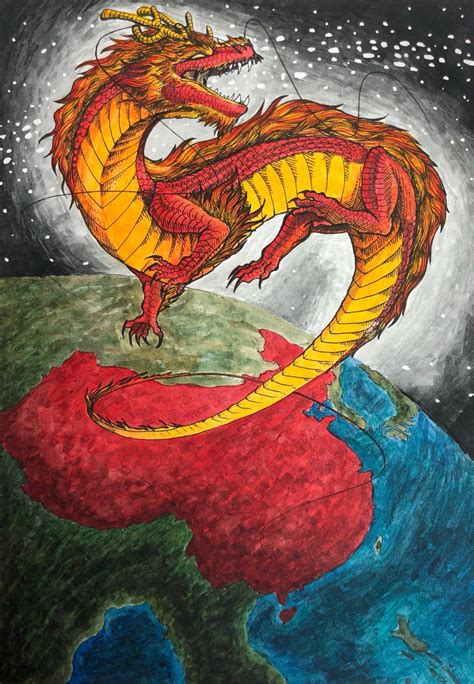 Eastern Dragon I Painted In Watercolor Rdragons