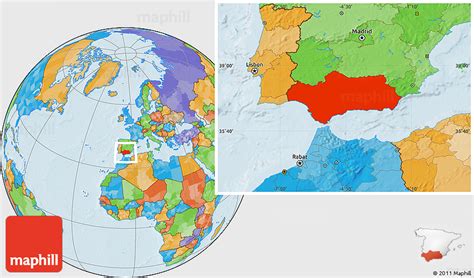 The Political Map Of The World Map Of Spain Andalucia Images