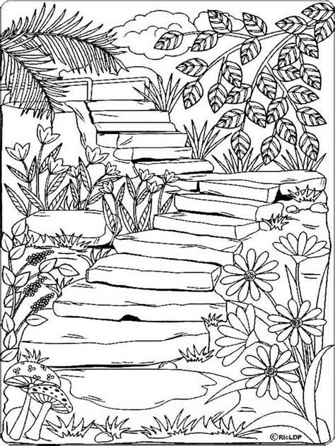 Nature Coloring Pages For Adults
