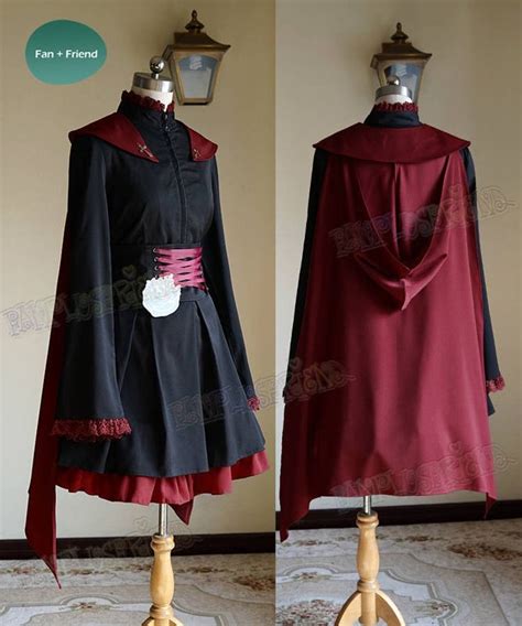 Rwby Cosplay Ruby Rose Gothic Outfit Costume Etsy Rwby Cosplay