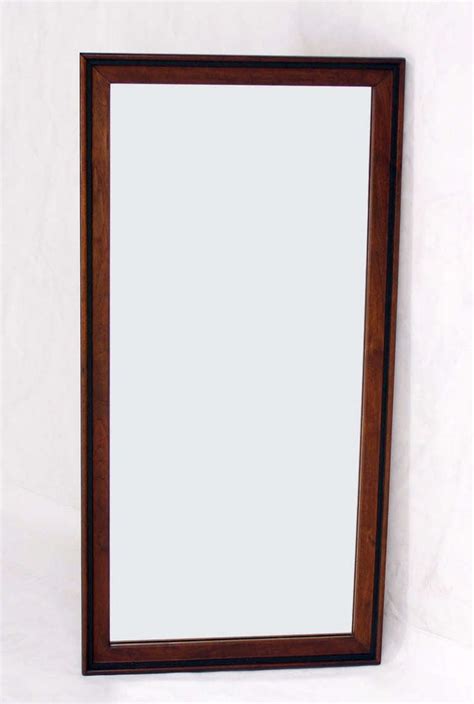 Mid Century Modern Walnut Rectangular Milo Baughman Mirror At 1stdibs