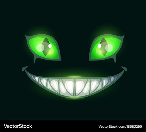 Cartoon Scary Monster Face Royalty Free Vector Image