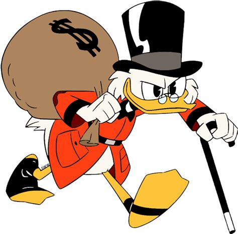 Scrooge Mcduck Scrooge Mcduck Carrying Bag Of Money Donald Duck