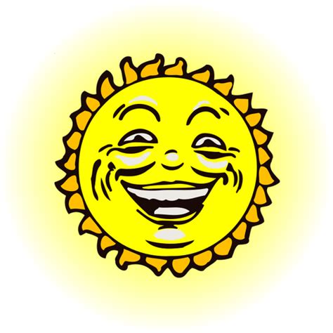 Amarillo Sol Sonriente Vectores De Dominio Público