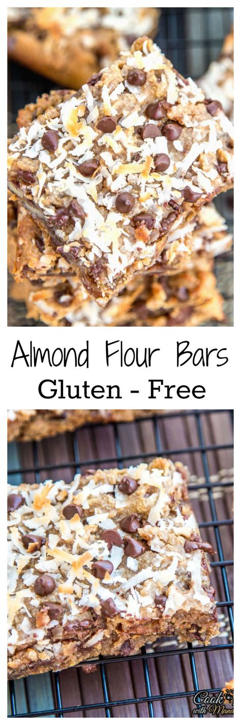 To add flavor to your gluten free baked goods and more protein to your diet, use this gluten free almond flour blend instead of just grains and starches. Almond Flour Bars - Gluten Free - Cook With Manali
