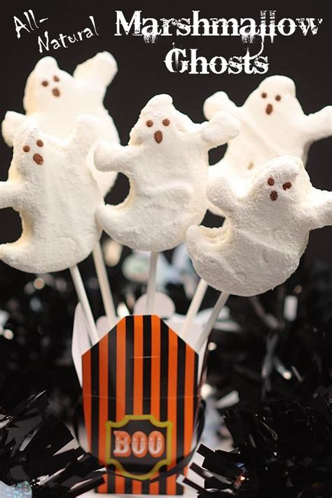 All Natural Marshmallow Ghosts Recipe Barbara Cooks Halloween Food