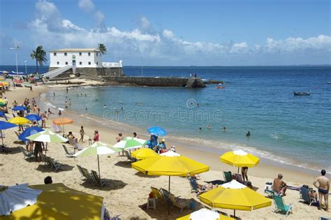 Porto Da Barra Beach Salvador Bahia Brazil Image Stock Image Du