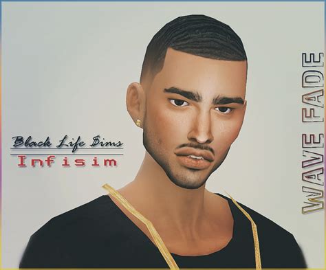 My Sims 4 Blog Infisim Fade Hair Edit For Males By