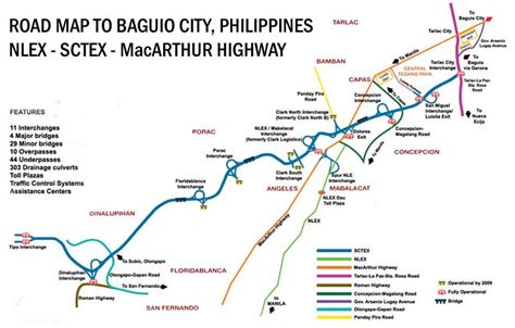 baguio city tourist destination map