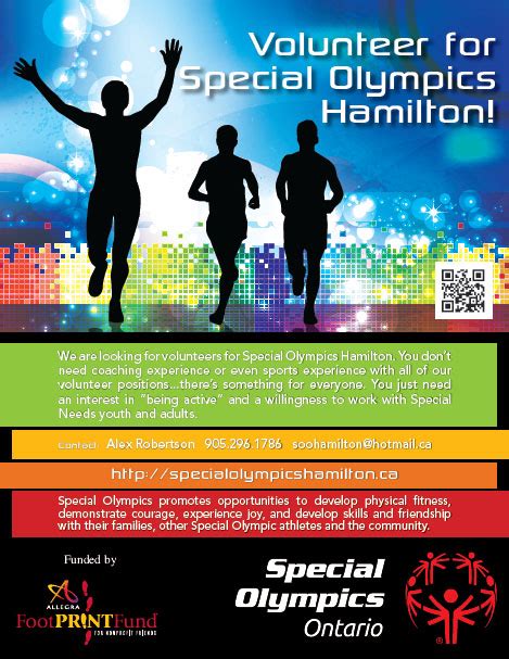 New Flyers For Special Olympics Hamilton Allegra Print Design Marketing