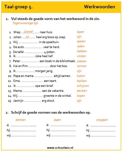 Nederlandse Werkwoorden Oefenen My Xxx Hot Girl