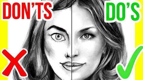 Get a pic of the person. DO'S & DON'TS: How To Draw A Face | Step By Step Drawing ...