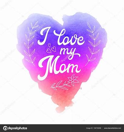 Heart Mom Card Background Pink Mothers Greeting