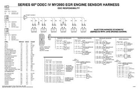 detroit diesel ddec iv  jake brake enginecab wiring diagram schematic laminated