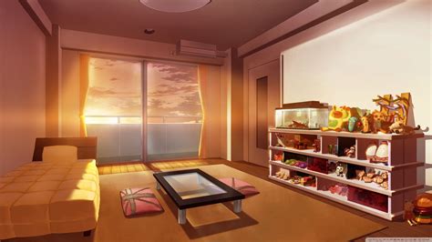 Bedroom Anime Art Hd Desktop Wallpaper Widescreen High Fondos