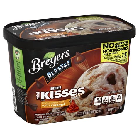 Breyers Blasts Hersheys Caramel Kiss Frozen Dairy Dessert 48 Oz Shipt