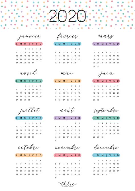 You have to be creative1.2 2. Calendrier 2020 à imprimer, blog lifestyle printables | La ...