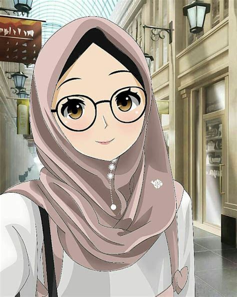 Gaya Terbaru 29 Gambar Kartun Muslimah Cantik Gambar Kartun Berpeci