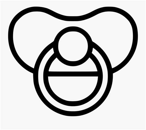 Pacifier Png Easy Baby Pacifier Drawing Free Transparent Clipart