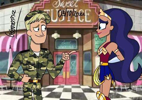 Grown Up Wonder Woman And Steve Trevor By Gigi Sonicandgumball On Deviantart