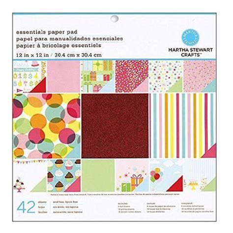 Martha Stewart Crafts Paper Pad Modern Festive 42 Sheets 12 By 12