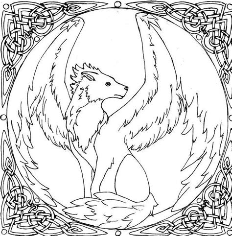 Wolves With Wings Coloring Pages