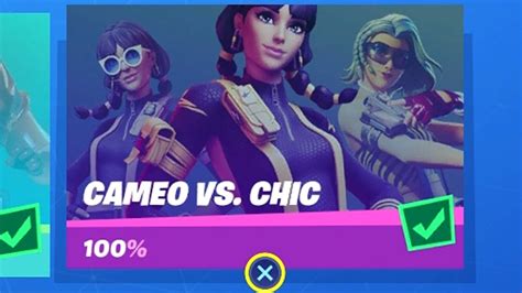 Fortnite All Cameo Vs Chic Overtime Challenges Guide Chapter 2