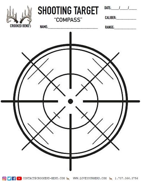 Free Printable Shooting Targets Crooked Bend