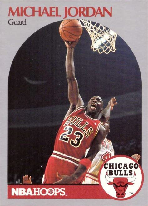 1990 91 Nba Hoops 65 Michael Jordan Basketball Card