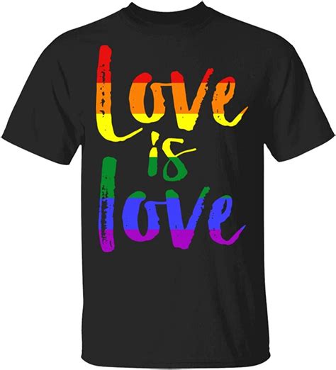 Love Is Love Gay Pride Lesbian Lgbt Rainbow Beauty T