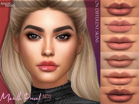 The Sims Resource Mh Mouth Preset N02