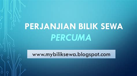 Lantaran penyewa rumah memiliki hak yang lebih kecil daripada pemilik rumah, maka risiko yang misalnya perjanjian di awal, jangka waktu penyewaan adalah lima tahun. Bilik Sewa Malaysia: Perjanjian Sewa Bilik Sewa