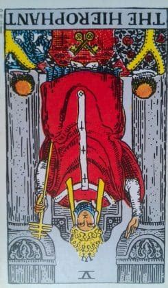 Queen of cups signifies someone compassionate who cares deeply about the welfare of others. The Hierophant Tarot Card Meaning Upright and Reversed - Numerologysign.com