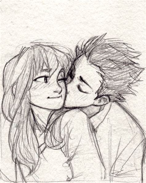 Anime Drawing Cute Couple Drawings Cute Couple Art Couple Kiss