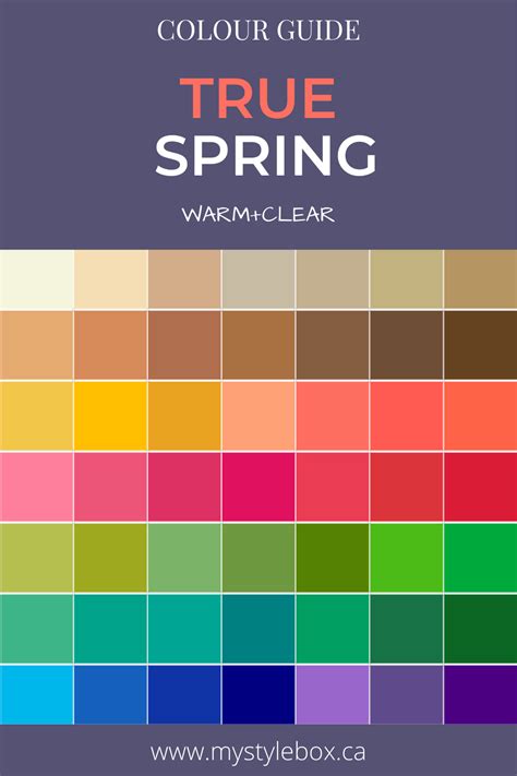 Warm True Spring Color Palette And Wardrobe Guide Artofit