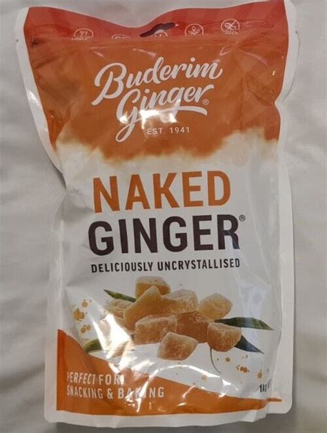 Naked Ginger Uncrystallised 1kg By Buderim X 2 Bags 2kg Total For Sale Online Ebay