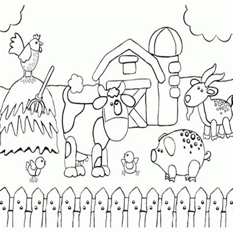 Barn Animals Coloring Pages At Free Printable