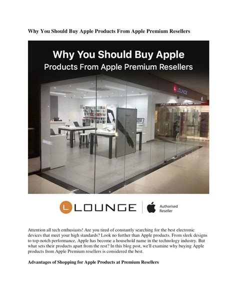 Ppt Why You Should Buy Apple Products From Apple Premium Resellers