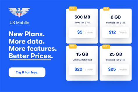 New Plans New Features More Data Better Prices Us Mobile