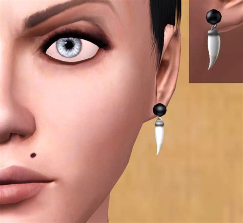 Mod The Sims Fang Earrings