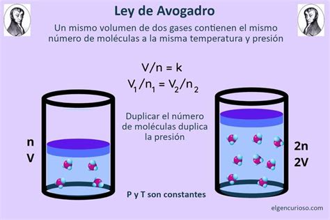 La Ley De Avogadro Establece Que El Volumen De Un Gas Ideal Es