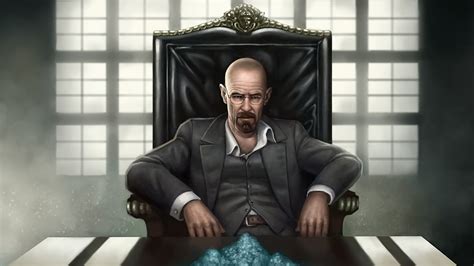 Man Sitting On Black Armchair Digital Wallpaper Breaking Bad Hd