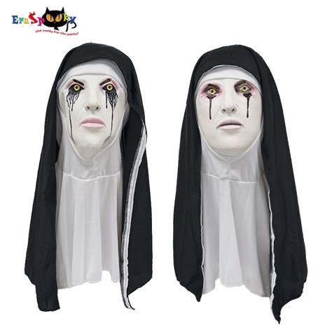 The Conjuring Horror Crying Nun Latex Mask Halloween Costume Props For