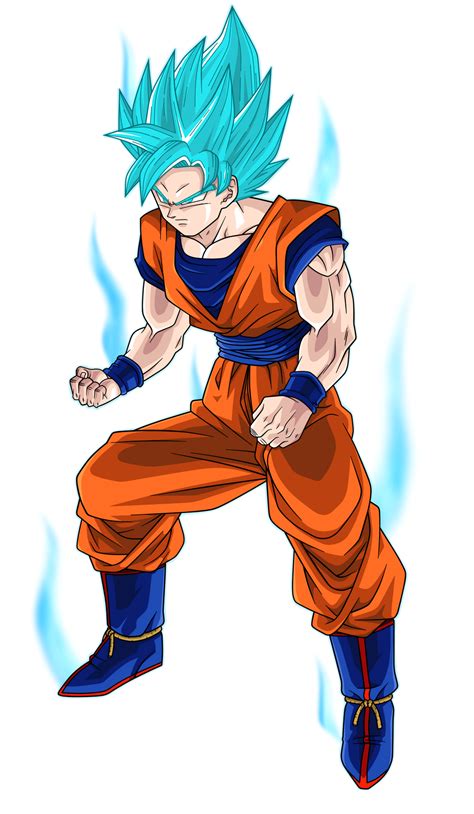 Goku Super Saiyajin Blue 100 By Maiagulcuon On Deviantart