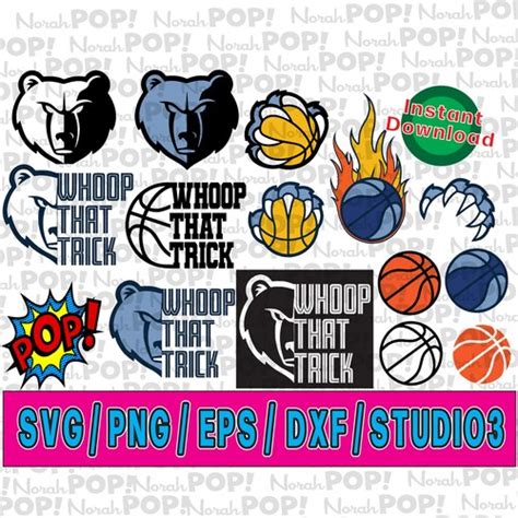 Memphis Grizzlies Svg Bundle Svg File For Cricut Layered Svg Clipart