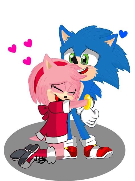 Sonic And Amy The Sonic Hedgehog Movie Sonic The Hedgehog Japanese